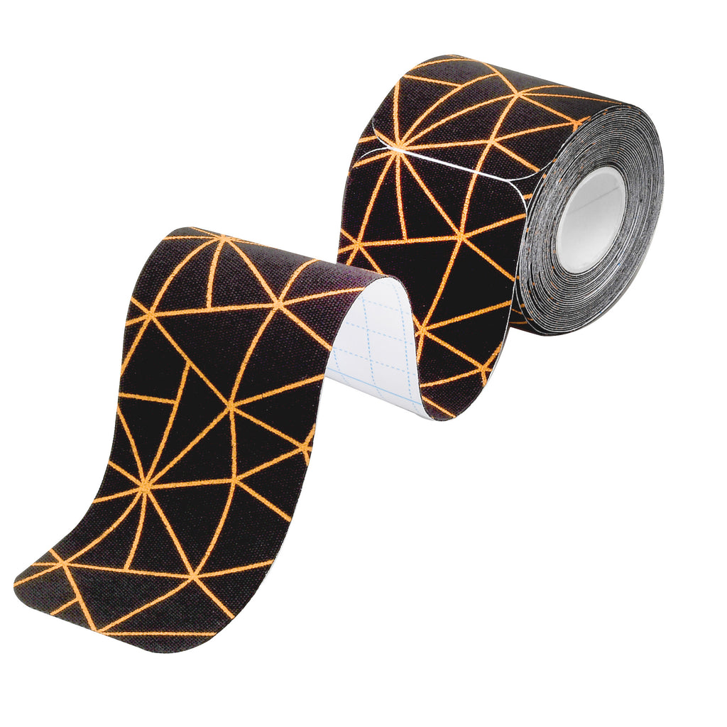 MarkSyn Copper Infused Kinesiology Tape Precut Single Roll - Black Copper